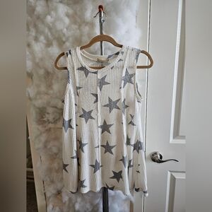 Altar'd State Sleevless Shirt With Stars